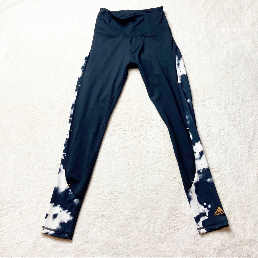 Adidas Aeroready Primeblue Leggings Full Length Black and White XS